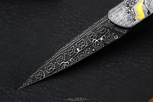 三希堂  现代刀系列  瑞鹤祥龙  未开刃 商品图2