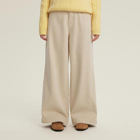 笛莎Deesha青少年女童裤子2025冬季女童显瘦加绒裤老爹裤