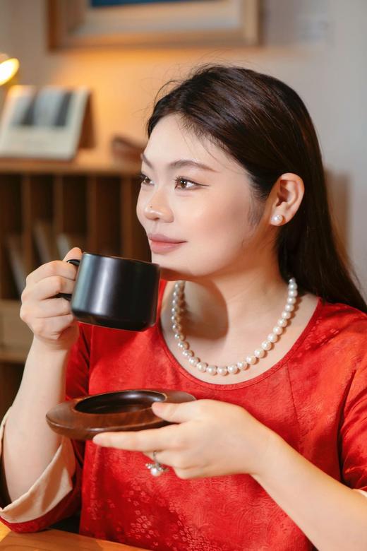 🎋七夕&诸暨溯源专场【淡水 有核正圆珍珠系列 经典款】经典正圆款，永不过时，高亮光泽，极微瑕品质，大圆珠项链可开GRC珠宝级证书，小米珠、戒指开珠宝小证书，耳饰不开证书 商品图2