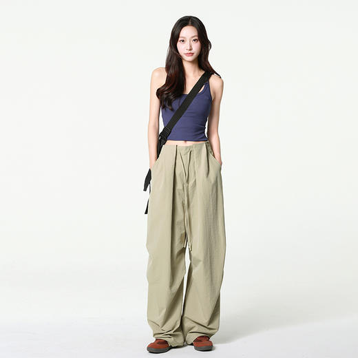 伊泺杉 美式复古剪刀裤 轻薄柔软 显高显瘦 3色可选 商品图7