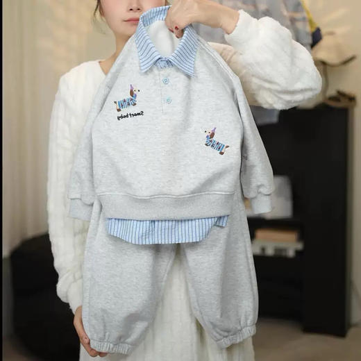 卡通卫衣套装2025秋季新款刺绣卫衣外套套装 商品图14