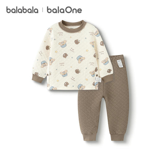 巴拉巴拉balaOne儿童内衣套装男童女童2件套新款童装2025秋冬夹棉 商品图4