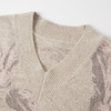 谜底V领套头针织衫女2025秋季新品原创提花百搭减龄毛衣253MZ1325 商品缩略图3