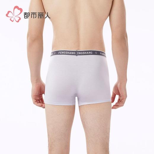 都市丽人内裤男士内裤40S人棉内裤明筋平角内裤男内裤FKHG05 商品图3