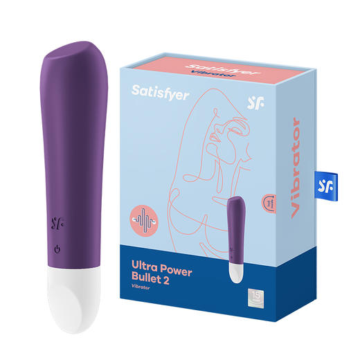 Satisyer Ultra Power Bullet 2调情子弹2代震动器 女用情趣迷你按摩棒 商品图0
