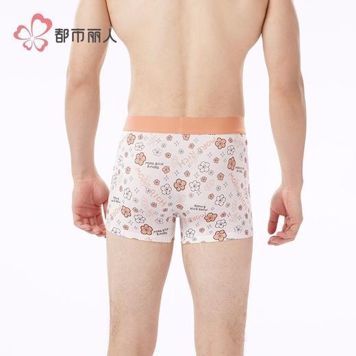 都市丽人内裤男士内裤60S木莱尔内裤明筋平角内裤男内裤FKHC42 商品图3