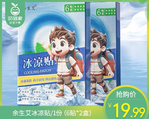 余生艾冰凉贴/1份（6贴*2盒）限用日期：27年5月补单专用 商品图0