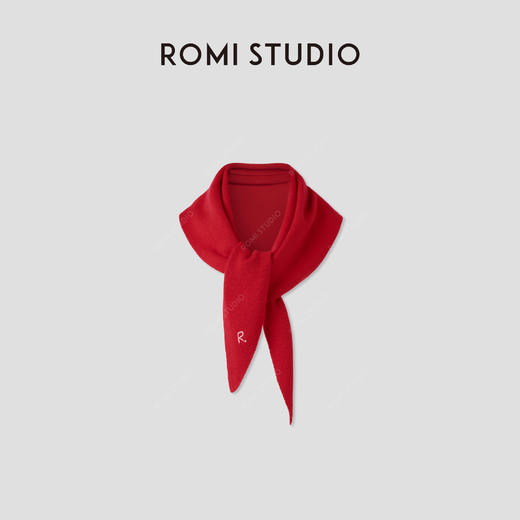 ROMI STUDIO“温柔已至”软糯绵羊毛纱线三角披肩围巾RWCAPZ5232 商品图2