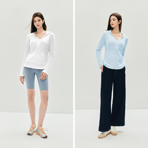 森马外套女秋肌理修身连帽夹克2025新款ins潮小心机气质温柔上衣 商品图4