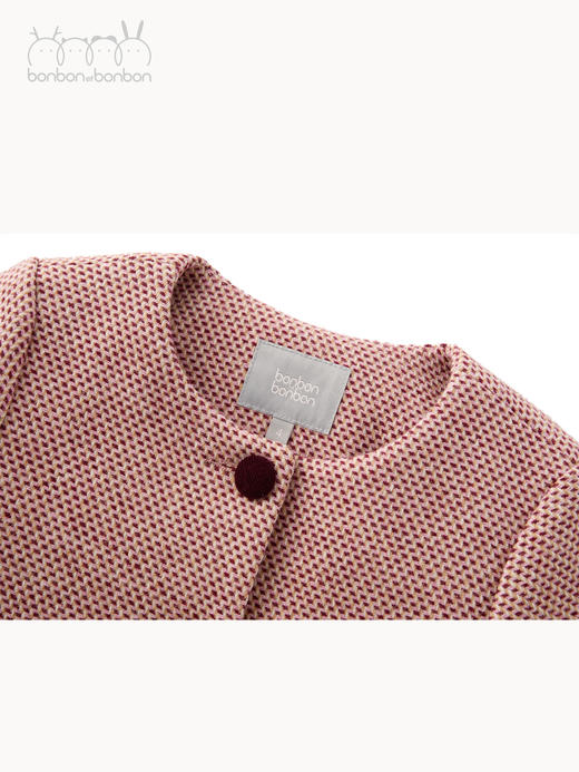 复古格纹设计感外套 商品图3