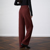 OLrain欧芮儿显瘦复古红宽松直筒裤女秋季2025新款百搭针织长裤 商品缩略图3