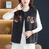 洋气提花毛衣坎肩外套，显瘦马夹背心针织开衫CC-13-98042 商品缩略图0