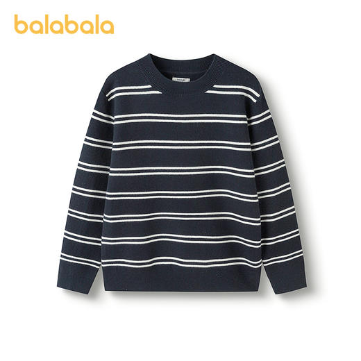 巴拉巴拉童装儿童毛衫男童女童2025新款冬条纹针织衫 商品图4