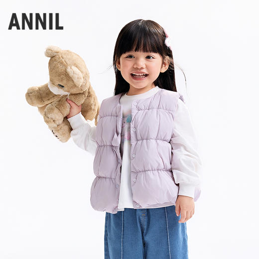 【实体店同款】女童羽绒马夹冬季新款安奈儿童装XG542074 商品图0
