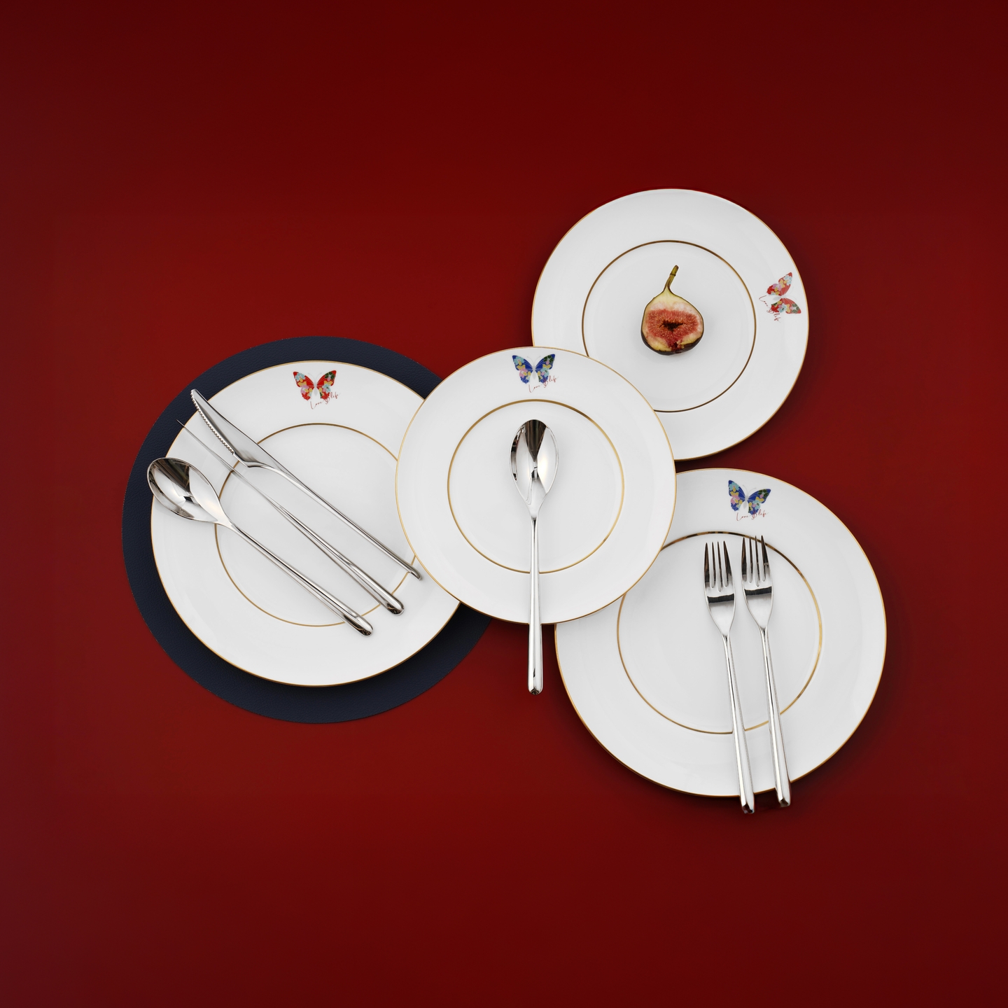 高温瓷典雅牛扒餐具套装 RESONG日诵家居 礼品刀叉勺餐盘