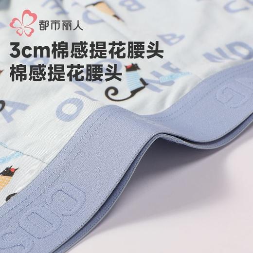 都市丽人内裤男士内裤60S木莱尔内裤明筋平角内裤男内裤FKHC45 商品图6