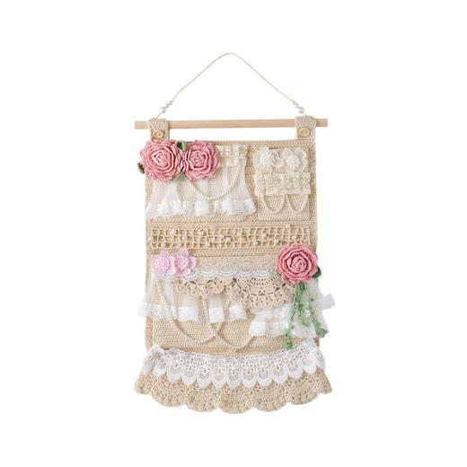 苏苏姐家蔷薇收纳墙挂手工diy编织钩针创意编织毛线团自制材料包预 商品图4