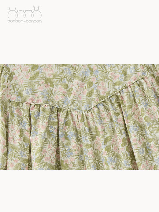 花边领碎花连衣裙 商品图2