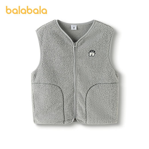【设计师SICO】巴拉巴拉儿童马甲2025秋冬新款加绒保暖萌 商品图0