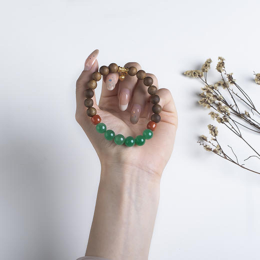 xy0556沉香+南红非洲翠手串 商品图8