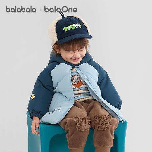 巴拉巴拉balaOne儿童羽绒服女童宝宝厚款保暖冬季男童上衣2025新 商品图2