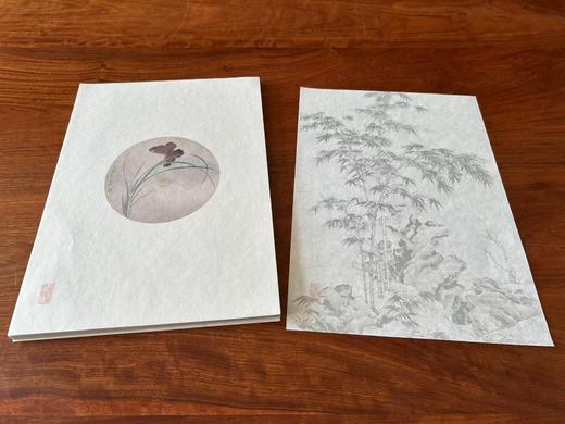 【中国经典笺谱大全】（典藏版）（全套十二种），出品：中国书店  规格：320mmx220mm 安徽泾县特制手工宣纸，每盒数量：100张，包装：礼品盒 售价：1860，可分售，单盒售价：155（全新包邮 商品图5