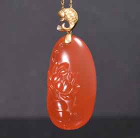 开门红·喜运来 ZP珠宝南红吊坠/项链 红红火火又一年