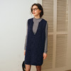 OLrain欧芮儿2025新款女秋季通勤优雅珠片深V直身毛织套头背心裙 商品缩略图3