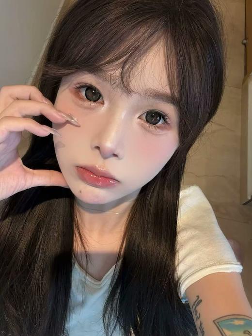 kaylens旗下｜黑兔松饼&芝麻汤圆｜14.5mm白狮参考着色大直径 ｜日抛十片装 商品图10