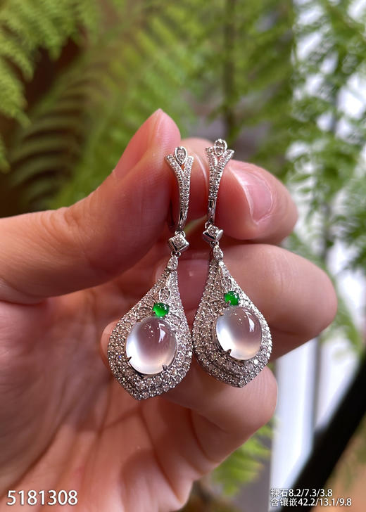 5181308，蛋面耳坠。具体价格微信咨询 商品图2