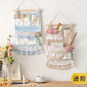 苏苏姐家蔷薇收纳墙挂手工diy编织钩针创意编织毛线团自制材料包预