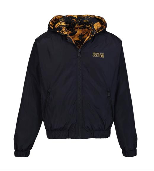 Versace 范思哲 男士双面穿可拆卸帽白鸭绒羽绒服12425 商品图2