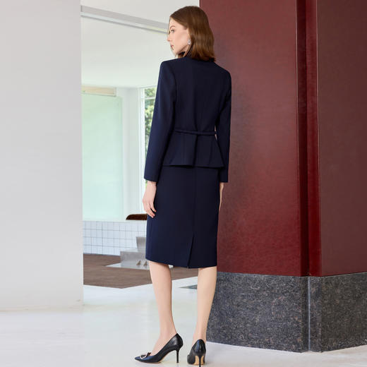 IWY/黑色正式场合西装套裙女秋季高级感职业装气质职场套裙正装25CS825 商品图4