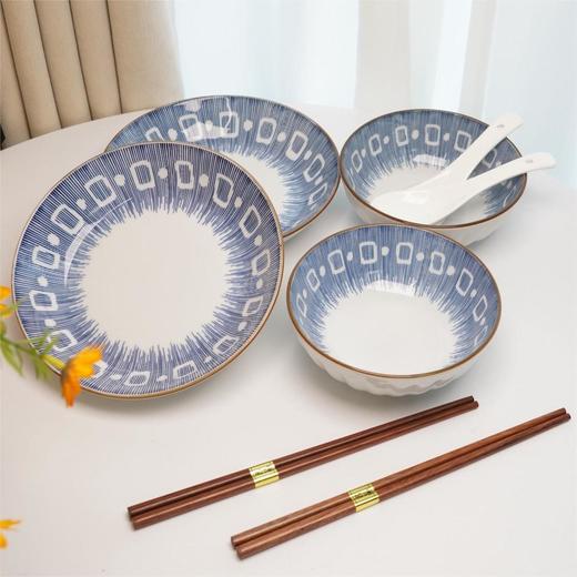 【乐扣乐扣柯蓝餐具8件套】高温烧制而成 经久耐用不掉色 商品图3