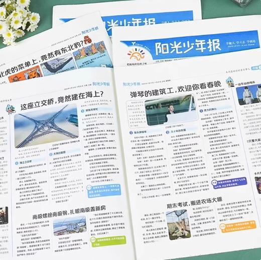 阳光少年报 中国少年时事素养报  小学生新闻故事报 （图23为出刊表。每周一期，寒暑假休刊🔔详见出刊表）【悦刊图书】 商品图1