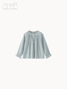 雾蓝缩褶上衣 商品缩略图1