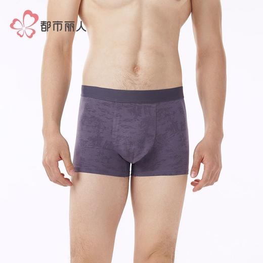 都市丽人内裤男士内裤50S棉拉架内裤明筋平角内裤男内裤FKHC56 商品图1