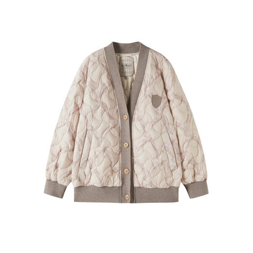 谜底羽绒服女2025秋季新品复古优雅轻盈时髦百搭鸭绒服253MY1175 商品图4