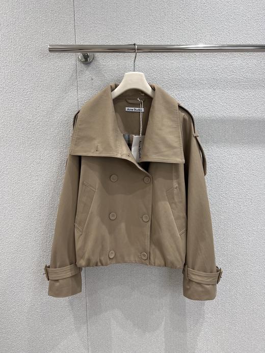 Acne studi*s 25Fw早秋新款 老钱复古风短款夹克风衣外套（ZY*MM） 商品图6