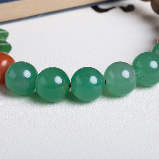 xy0556沉香+南红非洲翠手串 商品图5