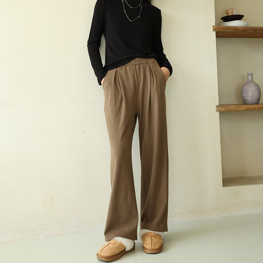 馥迦休闲百搭垂感阔腿裤 商品图6