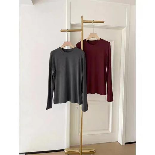 D082129基础款简约大气秋冬氛围感穿搭长袖打底衫 商品图2