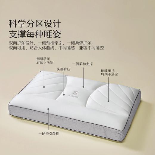 水星家纺A类抑菌青桑有机蚕丝枕头 商品图1