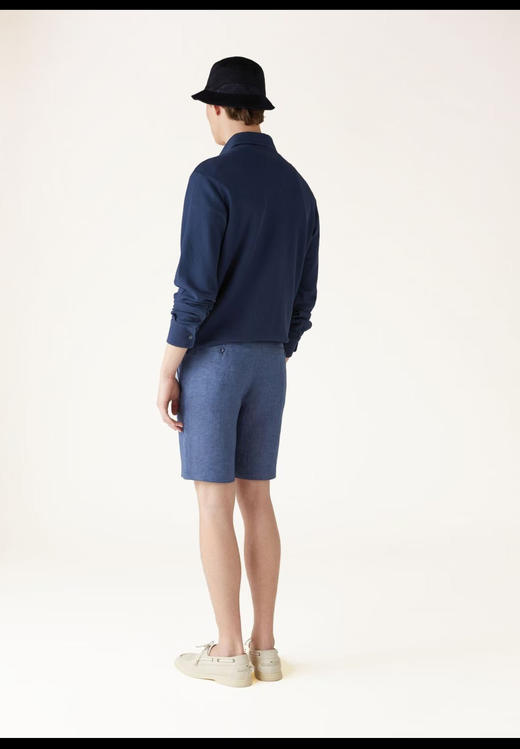 L/P 诺亚 深蓝色 长袖翻领POLO衫 CX210 商品图2