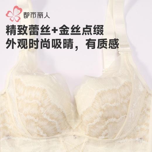 都市丽人内衣蕾丝内衣塑身文胸塑身无调整型文胸记忆钢圈LJH3S8 商品图4