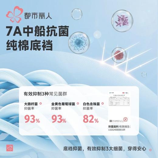 都市丽人内裤棉提花内裤女士平角内裤女内裤宽版包覆内裤LKH4B4 商品图8