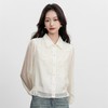 「自」全新升级【铂金会员174/天猫229/差价55】(15159)洛诗琳法式气质天丝衬衫2025年秋季新款蕾丝拼接显瘦衬衣女 商品缩略图2