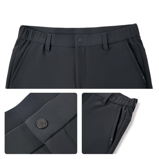 【户外/抗皱/三防】柒牌男装2025秋季四面弹易打理休闲梭织长裤129H71120 商品图4