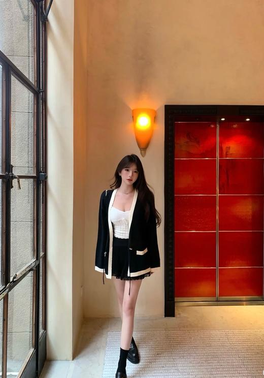 香奈儿25早秋新款手工坊系列拼色绑带开衫（TM） 商品图4