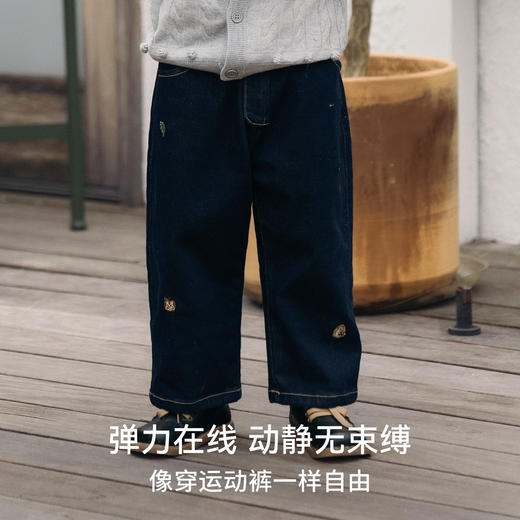 【宝宝服饰】嫚熙童装牛仔裤秋季儿童裤子宽松男童长裤 商品图3